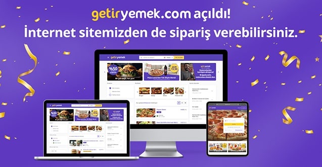 Getiryemek.com açıldı: İnternet sitesinden de sipariş verilebilecek