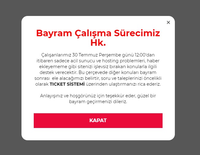 te bilisim bayram boyunca yalnizca acil problemleri cozecek 60834db803c64